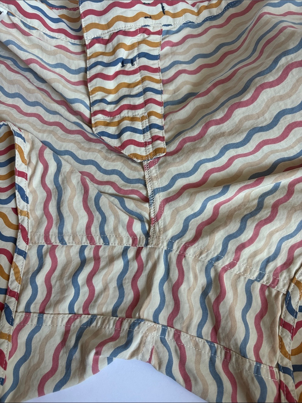 Patagonia Wavefarer board short 5” multicolor wavy stripe drawstring waist - Picture 12 of 16